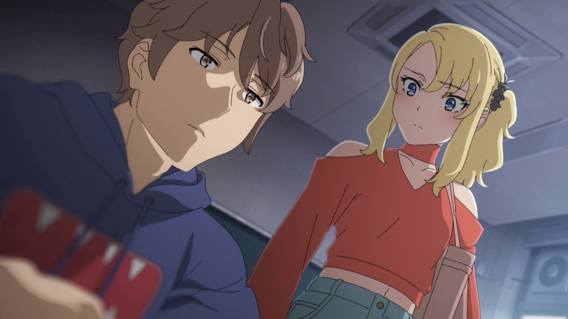 Nodoka and Sakuta as seen in Rascal Does Not Dream of Santa Claus episode 1 (Image via Studio CloverWorks)